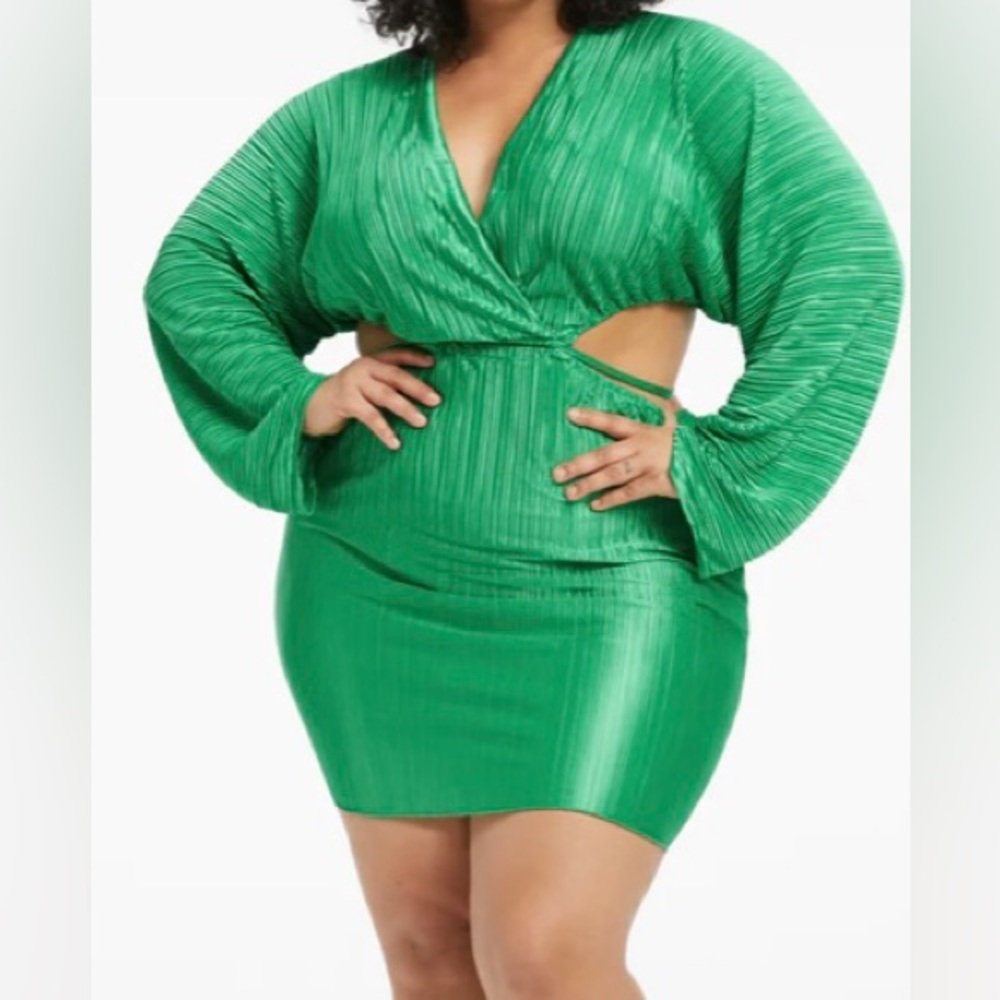 Good American Plisse Sculpted Dress